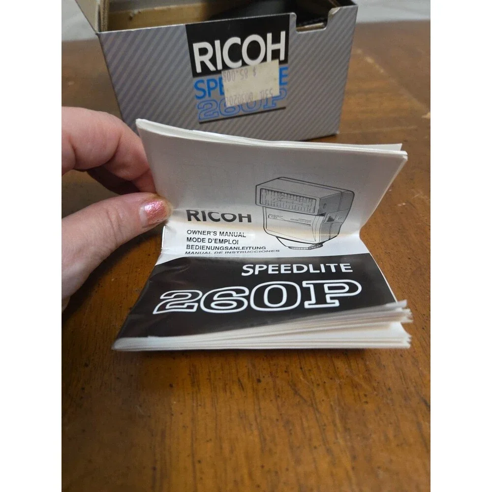 Ricoh Speedlite 260P Automatic TTL Camera Flash New NIB Vintage